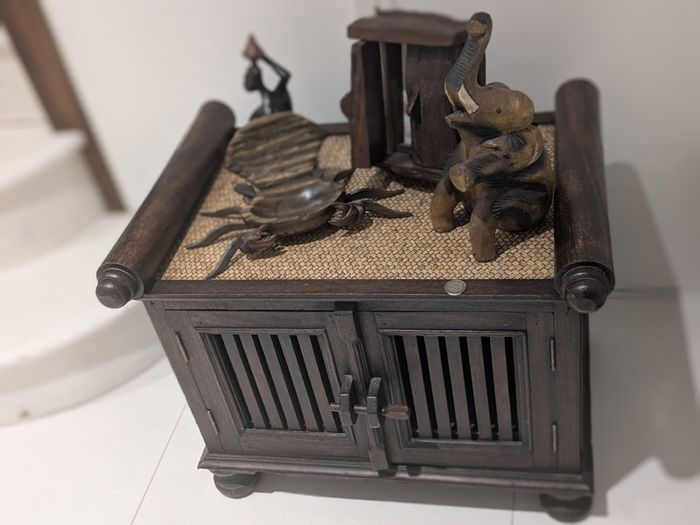 Wooden cabinet and other decorative wooden items