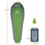 Compact 1000 Ultra-light Mummy Sleeping Bag 2-3 Seasons for Camping Image 6