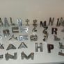 Large Collection Of Vintage Car/Vehicle Logo Letters All Originals All Metal Image 2