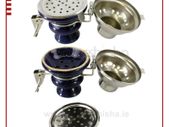 Ceramic Bowl Wind Cover + Holes + Grommet for Pipe