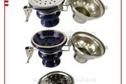 Ceramic Bowl Wind Cover + Holes + Grommet for Pipe