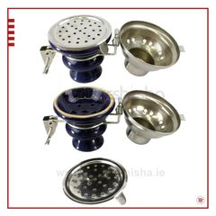 Ceramic Bowl Wind Cover + Holes + Grommet for Pipe
