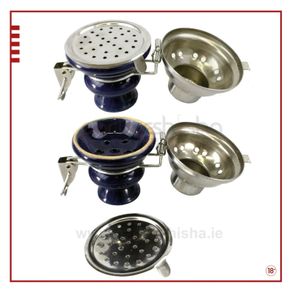 Ceramic Bowl Wind Cover + Holes + Grommet for Pipe
