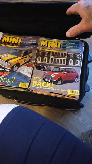 Suitcase....old.rare...magazines.....of Cars...mini..magazines...PRICE DROP..