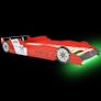 Children LED Race Car Bed 90x200 cm Red Image 8