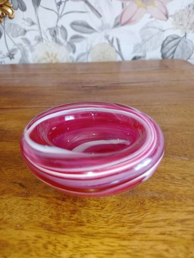 Signed Veletta Glass Pin Dish