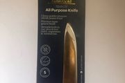 Knife satin gold 12 cm 5 "brand new