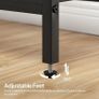 Console Table, Slim Console Table with 2 Drawers, Hallway Table with Storage, Side Table, Slim Sofa Table for Small Spaces, Living Room, Entryway, Kitchen, Greige and Black Image 6