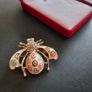 Moth Brooch Pin Enamel and Crystals Bee Bug Nature Pin Badge Insect Jewellery and Accessories Image 4
