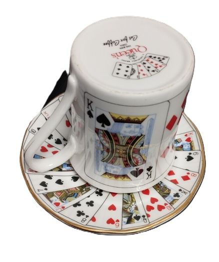 Deck of Cards Cup and Saucer