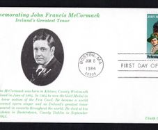 1984 USA Birth Centenary of Count John McCormack (joint issued with An Post) Commemorative Illustrated First Day Cover (FDC) by Uladh Cover