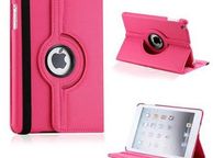 main image for ad Leather 360 Degree Rotating Case Cover For Ipad 2 and New Ipad 3 With Sleep Wake
