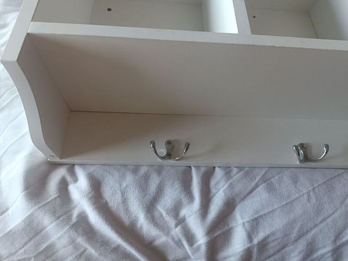 shelving unit with hangers