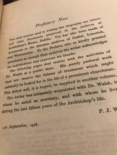 William J Walsh- Archbishop of Dublin