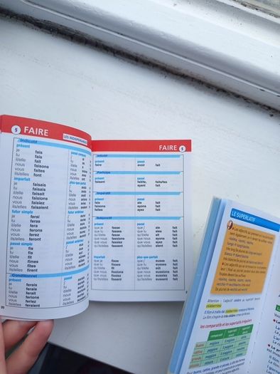 French Italian mini Grammar Verbs Basic Phrases Books