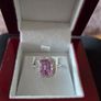 Kunzite platinum ring Image 10