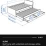 Ikea Slakt Single bed with underbed and storage Image 6