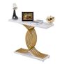 Narrow Console Sofa Table, 39.4 inches Behind Couch Table, 1-Tier Long Entryway Table and Skinny Hallway Table, Narrow Sofa Table with Metal Frame, for Entryway, Hallway, Living Room & Bedroom Image 7