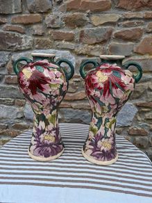Vintage pair of Art Nouveau Vase