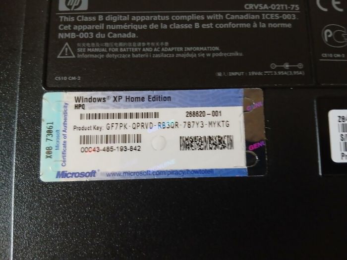 HP Pavilion ze4400 Retro XP Laptop Working