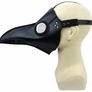 Plague Doctor Mask Black Leather Long Nose Bird Beak Steampunk Masks Costume Props for Masquerade Halloween Party Carnival Cosplay Image 2