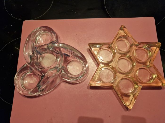 3 Table Centre Piece Tea Light Holders