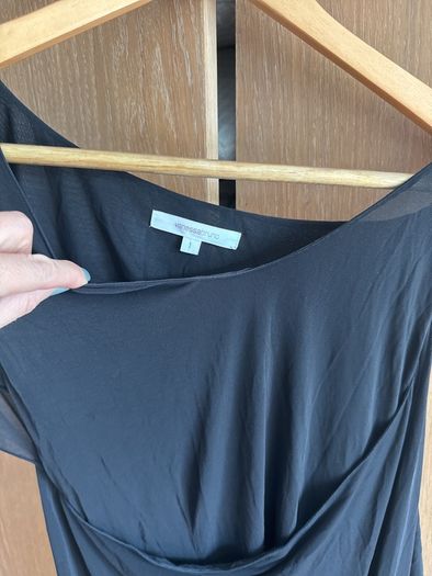 Vanessa Bruno drapy black dress size 1 (UK 10)