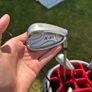 nike gold bag with trolly and clubs Image 6
