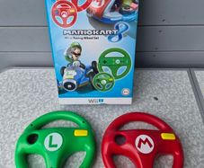 Mario Kart 8 Racing Wheel Set (Mario & Luigi) - Nintendo Wii U