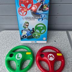 Mario Kart 8 Racing Wheel Set (Mario & Luigi) - Nintendo Wii U