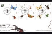 2008 Great Britain Insects - UK Species in Recovery Commemorative Stamps addressed First Day Cover (FDC) with Edinburgh pictorial cancel