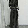 Black and white striped maxi dress Image 3