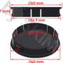 4 x 60mm ABS Car Alloy Wheel Centre Universal Rims Hub Center Caps Auto Tuning Logo Emblem Black Skull CX 25 Image 2