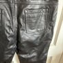 Soft leather straight leg trousers Image 5
