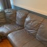 Real leather corner couch Image 3