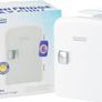 NEW SALE | White Portable Mini Fridge, Cools & Warms, Lightweight Fridge With 4 Litre, 6 Can Storage for Cosmetics Image 5