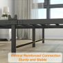 Double Bed Frames with Storage Wooden Headboard, Metal  Bed Frame Image 5