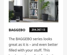 New Baggebo shelves