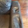 Leather corner sofa. Splits into 2. Image 4