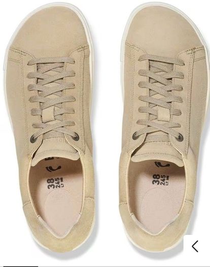 Birkenstock Brand New Bend Low Sandcastle Suede Leather Shoes Size 38