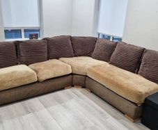 Couch  brown L shaped corner sofa