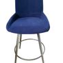 Royal Blue Velvet Kitchen Bar Stool Chair Image 2