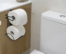 toilet paper reserve holder chrome finish