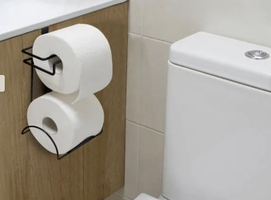 toilet paper reserve holder chrome finish