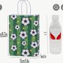 Football theme paper gift bags, 10pcs, new Image 2