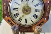 19th-century antique wall clock