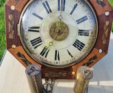 19th-century antique wall clock