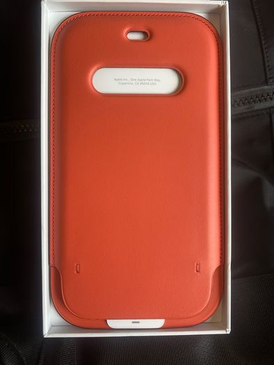 Apple IPhone 11 12 13 14 Pro Leather sleeve cover case with MagSafe original