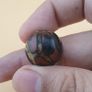 Vintage Agate Carnelian Amulet Beads Lot of 2 Rare Pattern Pieces Image 9