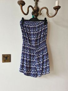 Strapless playsuit